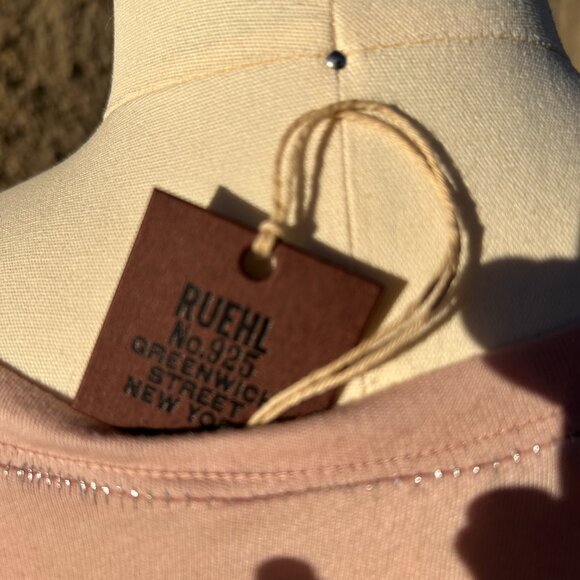 Y2K Deadstock Ruehl N. 925 by Abercrombie & Fitch Pink Top M NWT - Picture 3 of 4